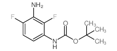 TERT-BUTYL (3-AMINO-2,4-DIFLUOROPHENYL)CARBAMATE structure