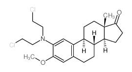Estra-1,3,5(10)-trien-17-one,2-[bis(2-chloroethyl)amino]-3-methoxy- (8CI) structure