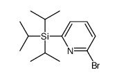 (6-bromopyridin-2-yl)-tri(propan-2-yl)silane结构式