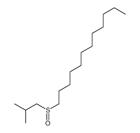 1-(2-methylpropylsulfinyl)dodecane Structure