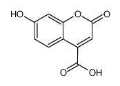 7-OH(coumarin-4-carboxylic acid)结构式