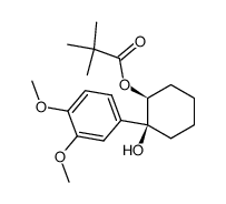 (1S,2S)-2-(3,4-dimethoxyphenyl)-2-hydroxycyclohexyl pivalate结构式