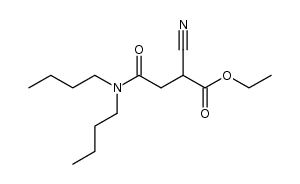 ethyl 2-cyano-3-N,N-dibutylcarbamoyl propanoate结构式