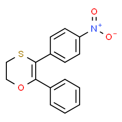 5-(4-Nitrophenyl)-6-phenyl-2,3-dihydro-1,4-oxathiine Structure