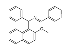 1-(α-benzylidenaminobenzyl)-2-methoxynaphthaline结构式