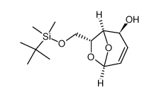 (1R,2S,5S,7R)-7-(((tert-butyldimethylsilyl)oxy)methyl)-6,8-dioxabicyclo[3.2.1]oct-3-en-2-ol结构式