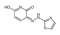 3-(1,3-thiazol-2-ylhydrazinylidene)pyridine-2,6-dione结构式