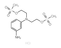 Ethanol,2,2'-[(m-aminophenyl)imino]di-, dimethanesulfonate (ester), monohydrochloride(8CI) Structure