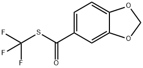 S-(trifluoromethyl) benzo[d][1,3]dioxole-5-carbothioate Structure