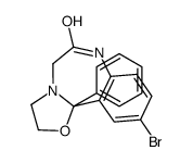 10-bromo-11b-phenyl-2,3,5,7-tetrahydro-[1,3]oxazolo[3,2-d][1,4]benzodiazepin-6-one结构式