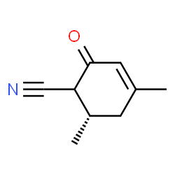 3-Cyclohexene-1-carbonitrile, 4,6-dimethyl-2-oxo-, (6S)- (9CI) structure
