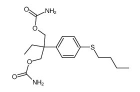 Dicarbamic acid 2-[p-(butylthio)phenyl]-2-ethyltrimethylene ester Structure