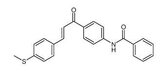N-[4-[3-(4-methylsulfanylphenyl)prop-2-enoyl]phenyl]benzamide结构式