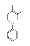 3,4-dimethylpent-3-enylsulfanylbenzene结构式