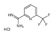 6-(三氟甲基)-2-吡啶甲脒单盐酸盐结构式