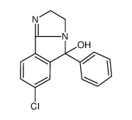 7-chloro-5-phenyl-2,3-dihydroimidazo[1,2-b]isoindol-5-ol结构式