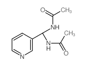 Acetamide,N,N'-(3-pyridinylmethylene)bis-结构式