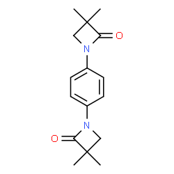 1-[4-(3,3-DIMETHYL-2-OXO-1-AZETANYL)PHENYL]-3,3-DIMETHYL-2-AZETANONE structure