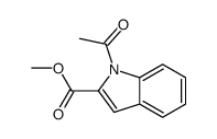 Methyl 1-acetyl-1H-indole-2-carboxylate结构式