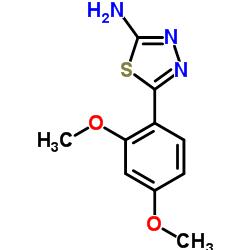 5-(2,4-Dimethoxyphenyl)-1,3,4-thiadiazol-2-amine图片