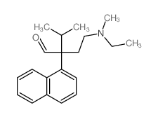 1-Naphthaleneacetaldehyde,a-[2-(ethylmethylamino)ethyl]-a-(1-methylethyl)- Structure