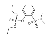 Thiophosphoric acid O-(2-dimethylsulfamoyl-phenyl) ester O',O''-diethyl ester结构式