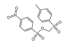 [(4-Methylphenyl)sulfonyl]methyl 4-nitrobenzenesulfonate Structure