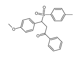 3-(4-methoxyphenyl)-1-phenyl-3-tosylpropan-1-one Structure