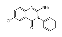 2-Amino-6-chloro-3-phenylquinazolin-4(3H)-one结构式
