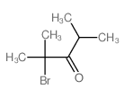 2-bromo-2,4-dimethyl-pentan-3-one结构式