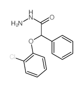 Benzeneacetic acid, a-(2-chlorophenoxy)-, hydrazide structure