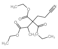2,3,3-Pentanetricarboxylicacid, 5-cyano-, 2,3,3-triethyl ester结构式