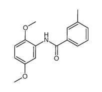 N-(2,5-dimethoxyphenyl)-3-methylbenzamide结构式