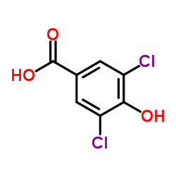 3,5-二氯-4-羟基苯甲酸结构式