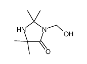 3-(hydroxymethyl)-2,2,5,5-tetramethylimidazolidin-4-one Structure