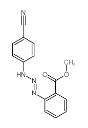 methyl 2-[(4-cyanophenyl)amino]diazenylbenzoate结构式