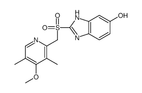 2-[(4-methoxy-3,5-dimethylpyridin-2-yl)methylsulfonyl]-3H-benzimidazol-5-ol结构式