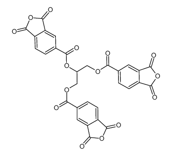 Tris(1,3-dihydro-1,3-dioxo-5-isobenzofurancarboxylic acid)1,2,3-propanetriyl ester structure