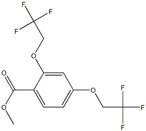2,4-Bis-(2,2,2-trifluoro-ethoxy)-benzoic acid methyl ester结构式