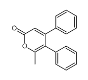 6-methyl-4,5-diphenylpyran-2-one Structure