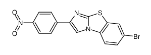 7-BROMO-2-(4-NITROPHENYL)IMIDAZO[2,1-B]BENZOTHIAZOLE structure