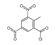2-methyl-3,5-dinitrobenzoyl chloride结构式