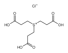 tris-(2-carboxy-ethyl)-sulfonium , chloride结构式