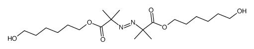 Bis(6-hydroxyhexyl)-2,2'-azo-diisobutyrat结构式