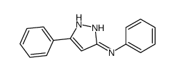 N,5-diphenyl-1H-pyrazol-3-amine结构式