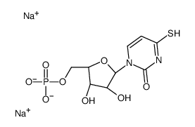 [3,4-dihydroxy-5-(2-oxo-4-sulfanylidenepyrimidin-1-yl)oxolan-2-yl]methyl dihydrogen phosphate Structure