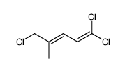 (E)-1,1,5-trichloro-4-methyl-1,3-pentadiene Structure