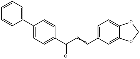 (2E)-3-(2H-1,3-苯并二噁唑-5-基)-1-{[[1,1'-联苯]-4-基}丙-2-烯-1-酮结构式