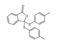 3,3-bis[(4-methylphenyl)sulfanyl]-2-benzofuran-1-one Structure