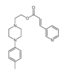 2-[4-(4-methylphenyl)piperazin-1-yl]ethyl (E)-3-pyridin-3-ylprop-2-enoate Structure